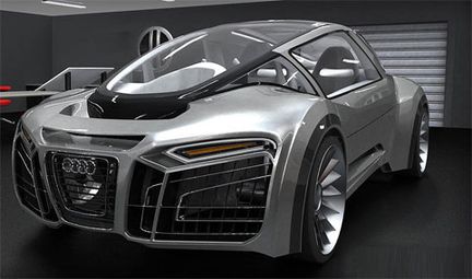 En Audi som kan simma