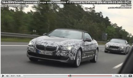 BMW:s nya 6-serie ifattkörd på autobahn