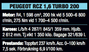 Peugeot RCZ: Sommarens TT