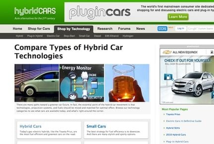 Nya specialsajter om el och hybrid