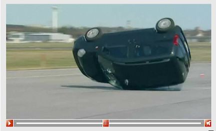 Citroën Nemo rullar när ADAC älgtestar