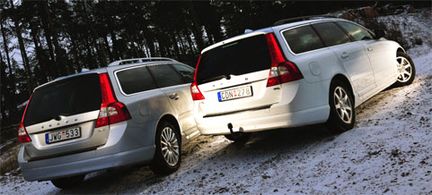 Volvo V70: Vi testar olja mot gas