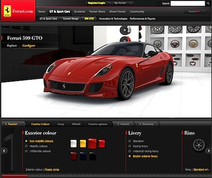 Ferrari 599 GTO - skräddarsydd för dig
