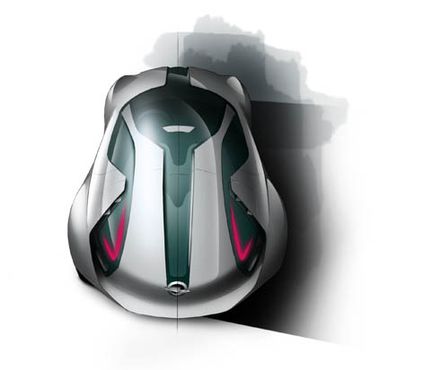 Opel Flextreme GT/E slimmar karossen i fart