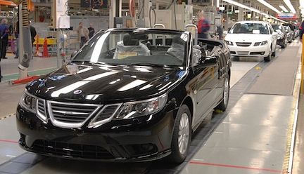 Första "svenska" Saab 9-3 Cabriolet tillverkad