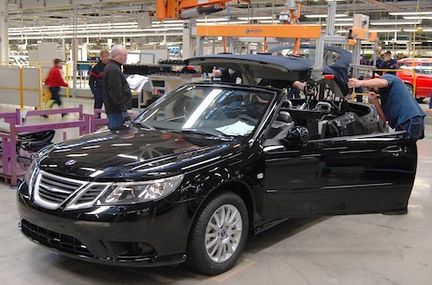 Första "svenska" Saab 9-3 Cabriolet tillverkad
