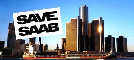 Saab-ägare protesterar mot GM i Detroit