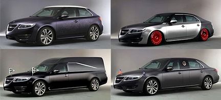 Saab 9-5 SportCombi var photoshoptävling