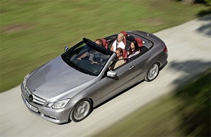 Mercedes E-klass Cabrio - året runt bilen