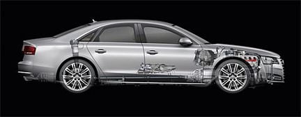 Nya Audi A8 - eller är det en A4?