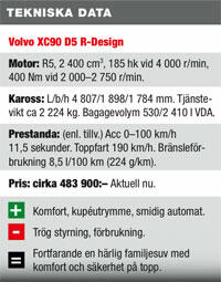 Volvo XC90 D5 R-Design: Nu med bling-bling