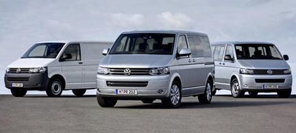 Halvnya VW T5 med nya motorer