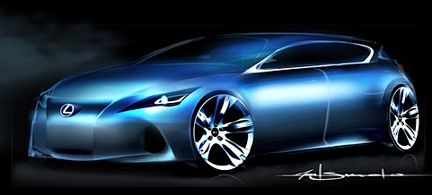 Lexus konceptbil för Frankfurt - som skiss