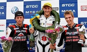 Backlund triumferade när Pro Superbike körde i Falkenberg