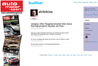 Alrik twittrar från Kina!