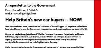 Motorredaktörer kräver skrotpeng