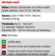 GM Hydro-Gen4: Bränslecelltest