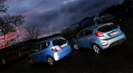 Ford Fiesta mot Honda Jazz