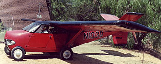 Historisk "flyg-bil" till salu