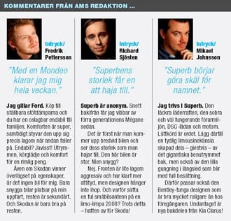 TEST: Skoda Superb möter Volvo S80 och Ford Mondeo!