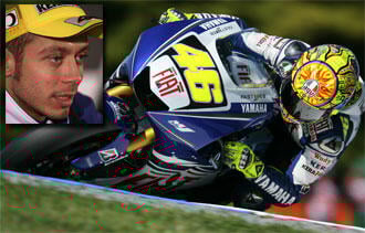 Rossi - hyllas med egen fartgräns