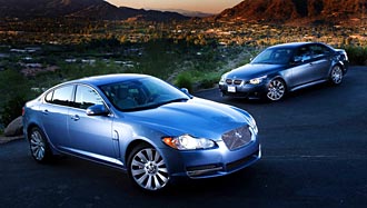 PROVDUELL: Jaguar XF mot BMW 550i