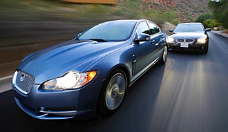 PROVDUELL: Jaguar XF mot BMW 550i