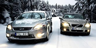 VINTERDUELL: Volvo V70 mot Ford Mondeo