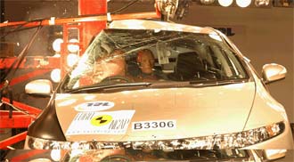 Euro NCAP: Honda Civic missade toppbetyget