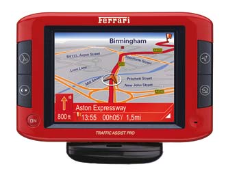Becker-navigator i Ferrari-design
