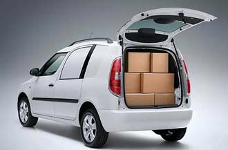 Roomster blir budbil