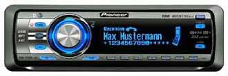 Pioneer bilstereo med handsfree-mobil och iPod-styrning