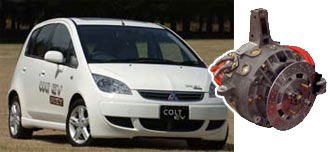 Mitsubishi: Motorn i hjulen