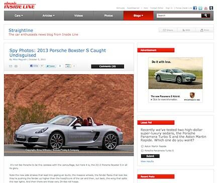 Nya Porsche Boxster – helt omaskerad