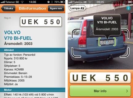 Ny app snokar reda på biluppgifter
