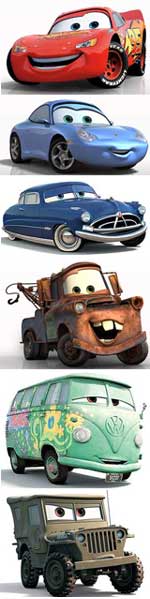 CARS - alla bilar pratar svenska