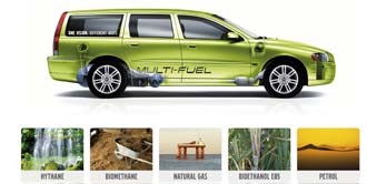 Multiflexifuel-Volvo går på fem olika bränslen