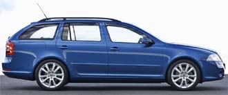 Sportig Skoda med dieselmotor