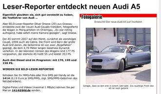 Spionbilder på Audi A5