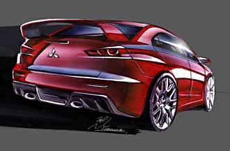 Mitsubishi visar mer av Evo X