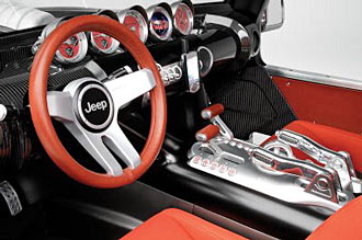 Jeep Hurricane klättrar i sidled