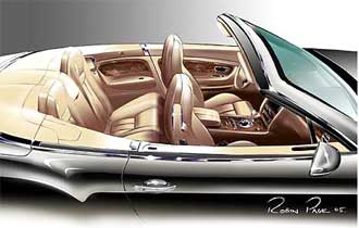 Bentley Continental GTC - vindrufs i 304 km/h