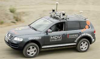 Förarlös Touareg vann teknikrally