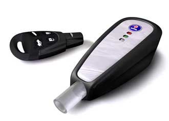 Alkolås i miniformat från Saab