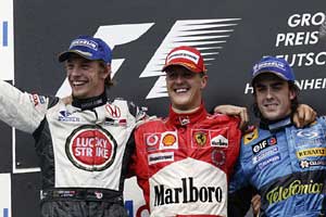 Schumi tog hem segern i Tyskland
