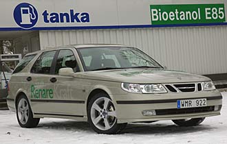 Saab 9-5 BioPower ger renare kraft