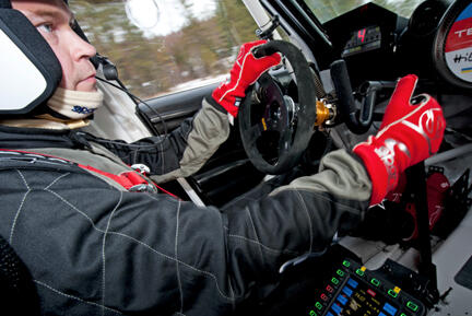 Unik provkörning: Huldt testar äkta WRC-bil!