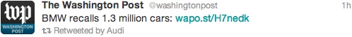 BMW återkallar 1,3 miljoner bilar