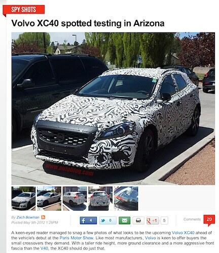 Volvo XC40 – första bilderna