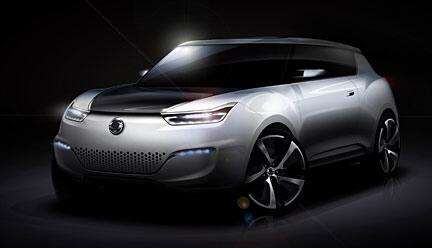 SsangYong visar elbilskonceptet e-XIV i Paris